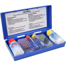 Swimming Pool Water Tester, Compact Storage For Portability, Clear Numbers For Precise Measurement, Includes Instructions, Professional 3-Way Kit