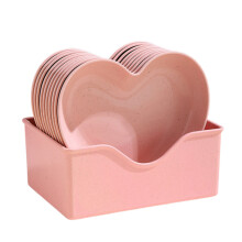 Decorative Serving Platter Plate, Versatile Usage Lightweight and Convenient Elegant Table Setting Kitchen Dinnerware for Heart Shaped Serving