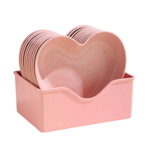 Decorative Serving Platter Plate, Versatile Usage Lightweight and Convenient Elegant Table Setting Kitchen Dinnerware for Heart Shaped Serving