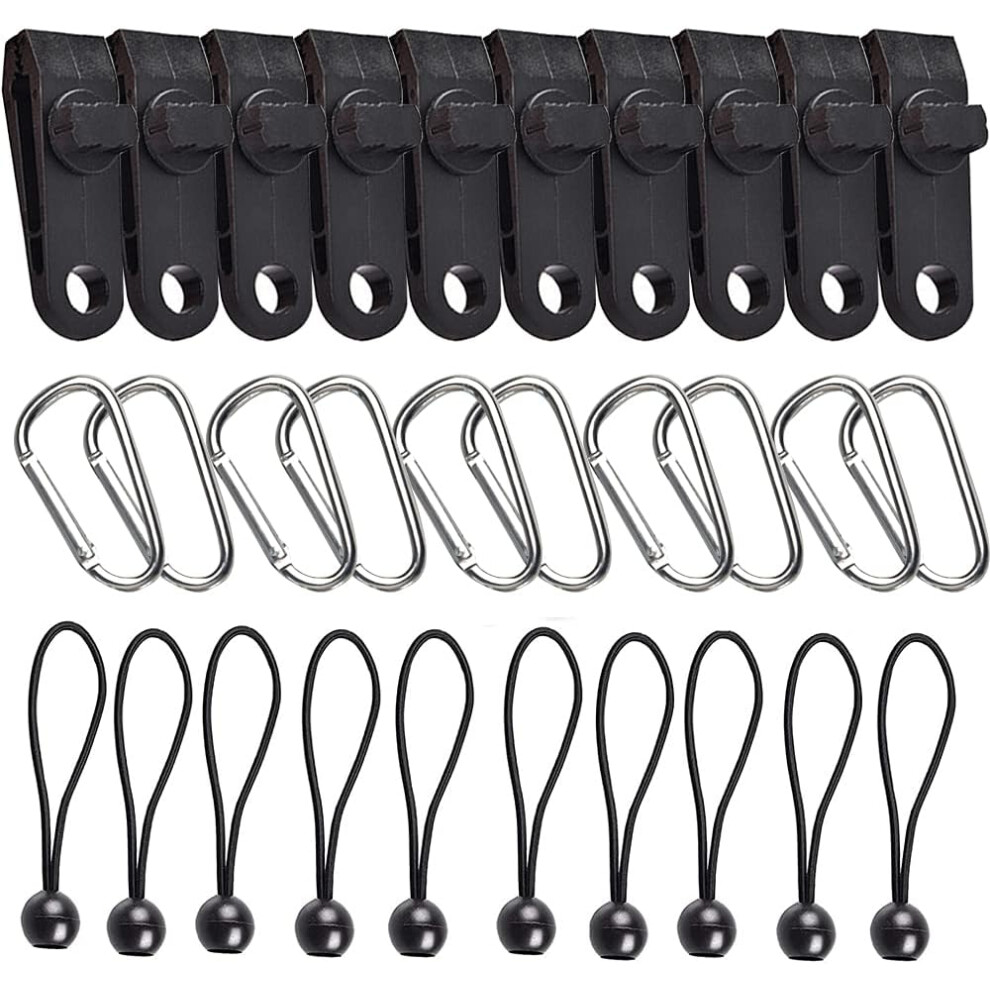 Elastic String Ball Bungee Cords, Tie Down Strap For Canopy Straps Tarp Tent, Reusable Easy Install Remove For Fixing Household Items Car Supplies 9358999396415