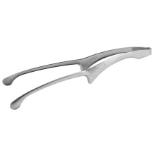 Pinça de aço inoxidável com cabo preciso, resistente à ferrugem, utensílio próprio para cozinha e churrasqueira, design ergonômico, cabo