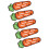 Support de couvercle de Pot en forme de carotte, tampon-Orange 1