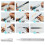 Pointe de brosse douce, marqueur vide transparent, stylo de 5