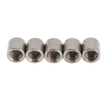 Bulk 50 Pcs Stainless Steel M8x1.25 Coupling Nuts for Round Rods Female Thread