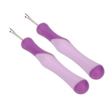 Set of 2 Ergonomic Seam Rippers Stainless Steel for Sewing and Embroidery