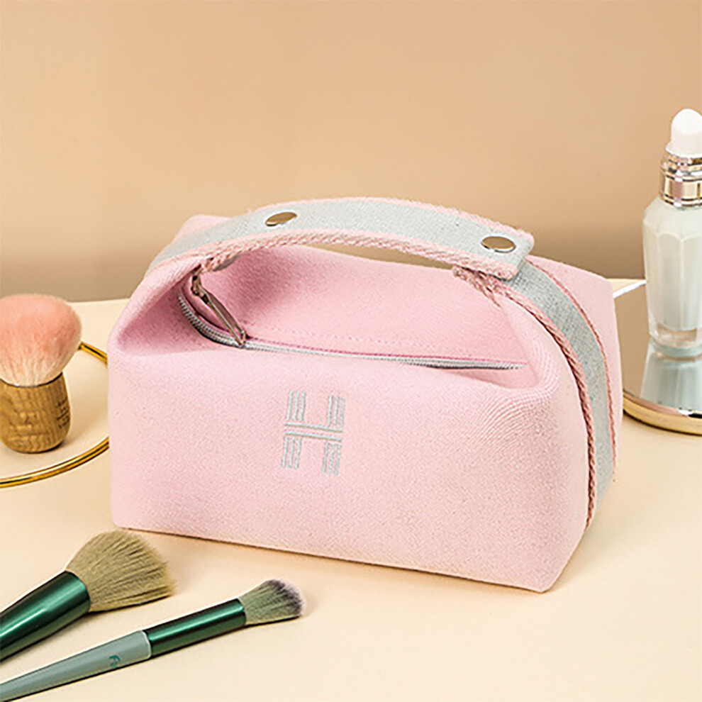 Pink Tragbare Make-Up-Tasche, Wasserdicht, Weiches