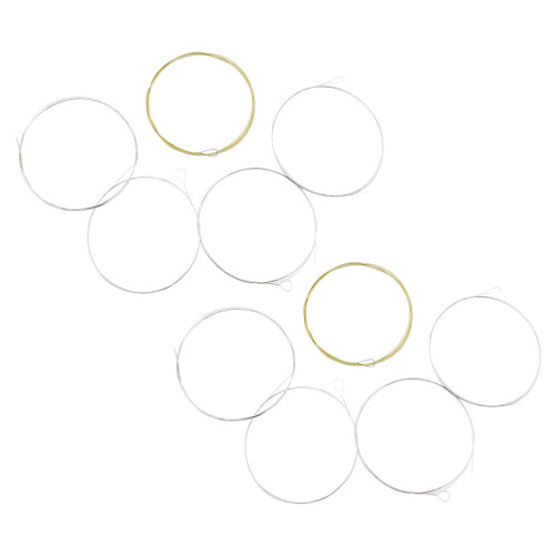 8Sets Beginner Banjo Strings Stainless Steel Bronze Wound Durable Set 1