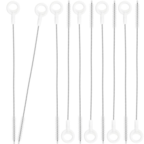 50Pièces Brosse Réutilisable Pour Pailles Bébé En Nylon Acier 1
