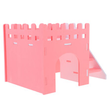 3Pièces Hamsters PVC Rose Refuge Confortable Sécurisé