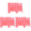 3Pièces Hamsters PVC Rose Refuge Confortable Sécurisé 4