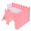 3Pièces Hamsters PVC Rose Refuge Confortable Sécurisé 2