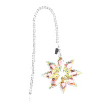 2Pièces Pendentifs Cristal Transparent Neige Ornement Suspendu