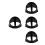 4Pièces Capot ABS Noir Vent Cover Entrée Protection Scooter 6
