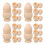 16Sets Rustic Wooden Egg Holders Beige DIY Craft Cup Set for Eggs 3