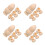 16Sets Rustic Wooden Egg Holders Beige DIY Craft Cup Set for Eggs 6