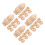 16Sets Rustic Wooden Egg Holders Beige DIY Craft Cup Set for Eggs 7