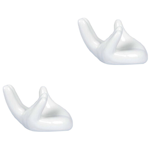 2Pièces Support Céramique Main Ocarina Décoration Intérieure 2