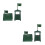 20Ensembles Accessoires Architecture Plastique Vert 4