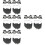 8Ensembles Ensemble Barbe Et Lunettes Accessoire Costume Party 7