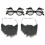 8Ensembles Ensemble Barbe Et Lunettes Accessoire Costume Party 1