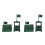 20Ensembles Accessoires Architecture Plastique Vert 7