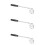 3Pièces Outil Ramasseur Golf Manche Extensible Argenté 10
