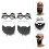 8Ensembles Ensemble Barbe Et Lunettes Accessoire Costume Party 9