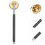 2Pièces Outil Extincteur Manche Long Noir Design Chic Aluminium 11