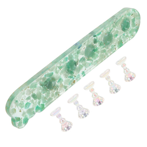 5Pièces Support Pratique Ongles Vert Multiusage Pour Nail Art 2