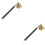 2Pièces Outil Extincteur Manche Long Noir Design Chic Aluminium 8