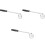 3Pièces Outil Ramasseur Golf Manche Extensible Argenté 5