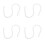 4Pièces Armature Plastique Articulée Pour Créations DIY 3