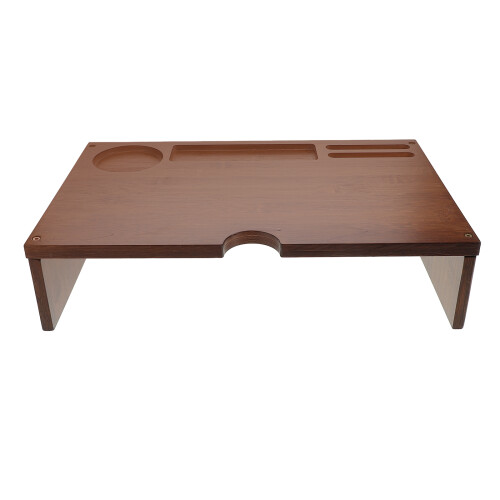 2Pièces Riser Écran Bois Café Confort Visuel Et Posture Améliorée 2