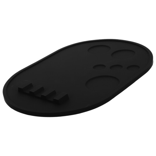 4Pièces Palette Silicone Noire Compacte Mélange Et Vernis 2