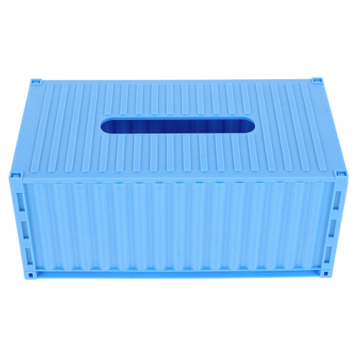 3Pièces Boîte À Mouchoirs Rangement Multifonction Bleu Ciel