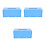 3Pièces Boîte À Mouchoirs Rangement Multifonction Bleu Ciel 5