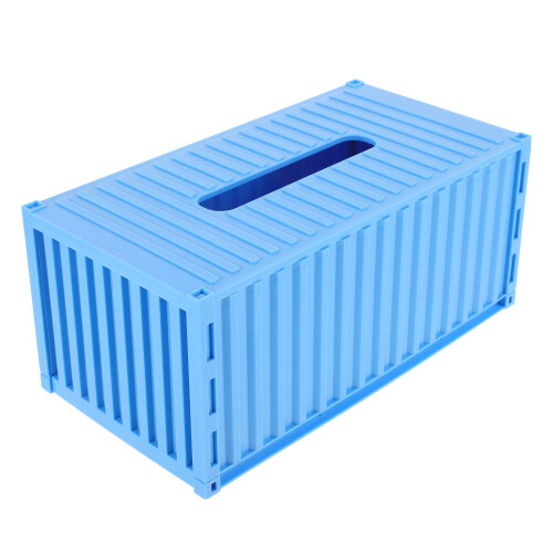 3Pièces Boîte À Mouchoirs Rangement Multifonction Bleu Ciel 1