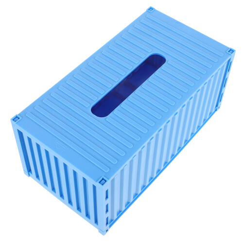 3Pièces Boîte À Mouchoirs Rangement Multifonction Bleu Ciel 2