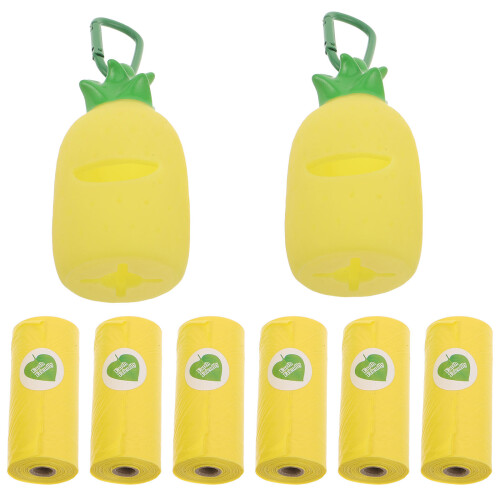 2Ensembles Support Crottes Clip Ananas Durable