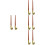 8Pièces Porte-Plume Oblique Multi Bois Et Fer Pour Étudiants 7