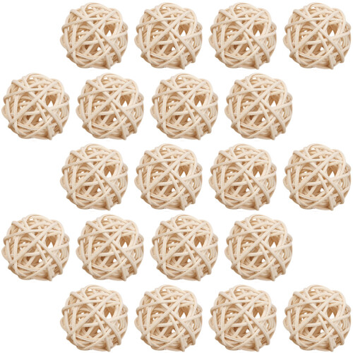 100Pièces Boules Rotin Khaki Diffuseur Pour Décor Artisanat 1