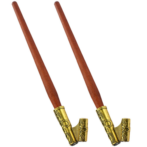 8Pièces Porte-Plume Oblique Multi Bois Et Fer Pour Étudiants 1