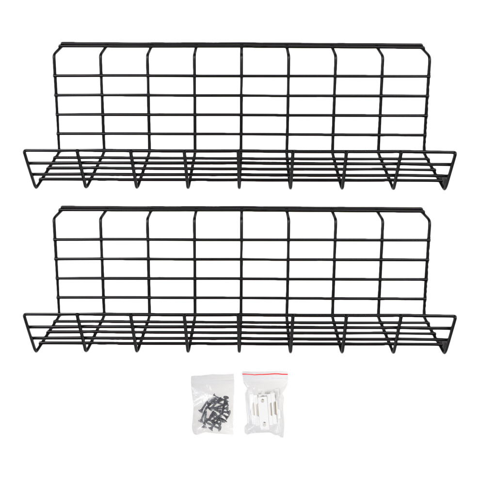 4Pcs Strong Iron Wire Organizer Rack Under Desk Cable Storage For Home 3603394487722