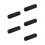 5Pcs ABS Temporary Car Parking Cards with Reusable Adhesive Black 5