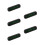 5Pcs ABS Temporary Car Parking Cards with Reusable Adhesive Black 7