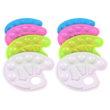 24Pièces Palette Enfants Plastique Couleurs Assorties Empilable Facile