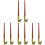 8Pièces Porte-Plume Oblique Multi Bois Et Fer Pour Étudiants 4