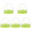 5Pièces Bouchons Vert PP Pour - Couvercles Hermétiques Bébé 4