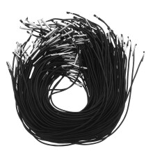 600St Elastische Met Metalen Barb - Zwart Voor Maskers En Hoeden