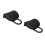 2Pièces Appui- Conducteur Réglable En PU Noir Résistant 5